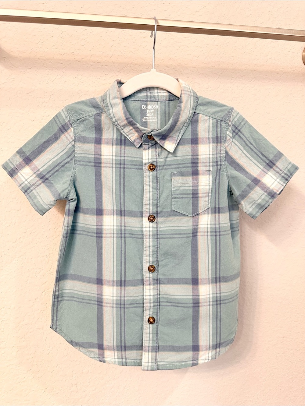Toddler Boy Short Sleeve Button Up Shirt